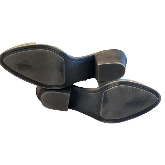 Frye & Co Jacy Chelsea Ankle 9.5 Bootie Leather Suede Olive Green Side Zip 70738 - Picture 5 of 6